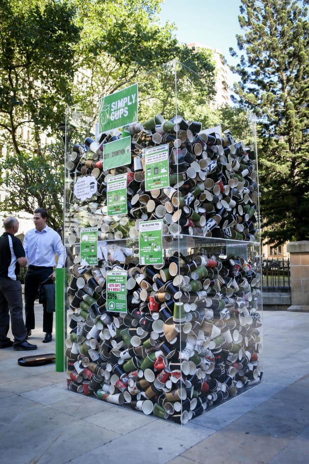In Sydney, 780 workers disposed of 4278 coffee cups in the collection bins over the four-week trial period.